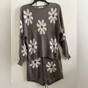 Ekouaer Knit Pajamas Set Excellent Shape 88% Rayon 12% Polyester